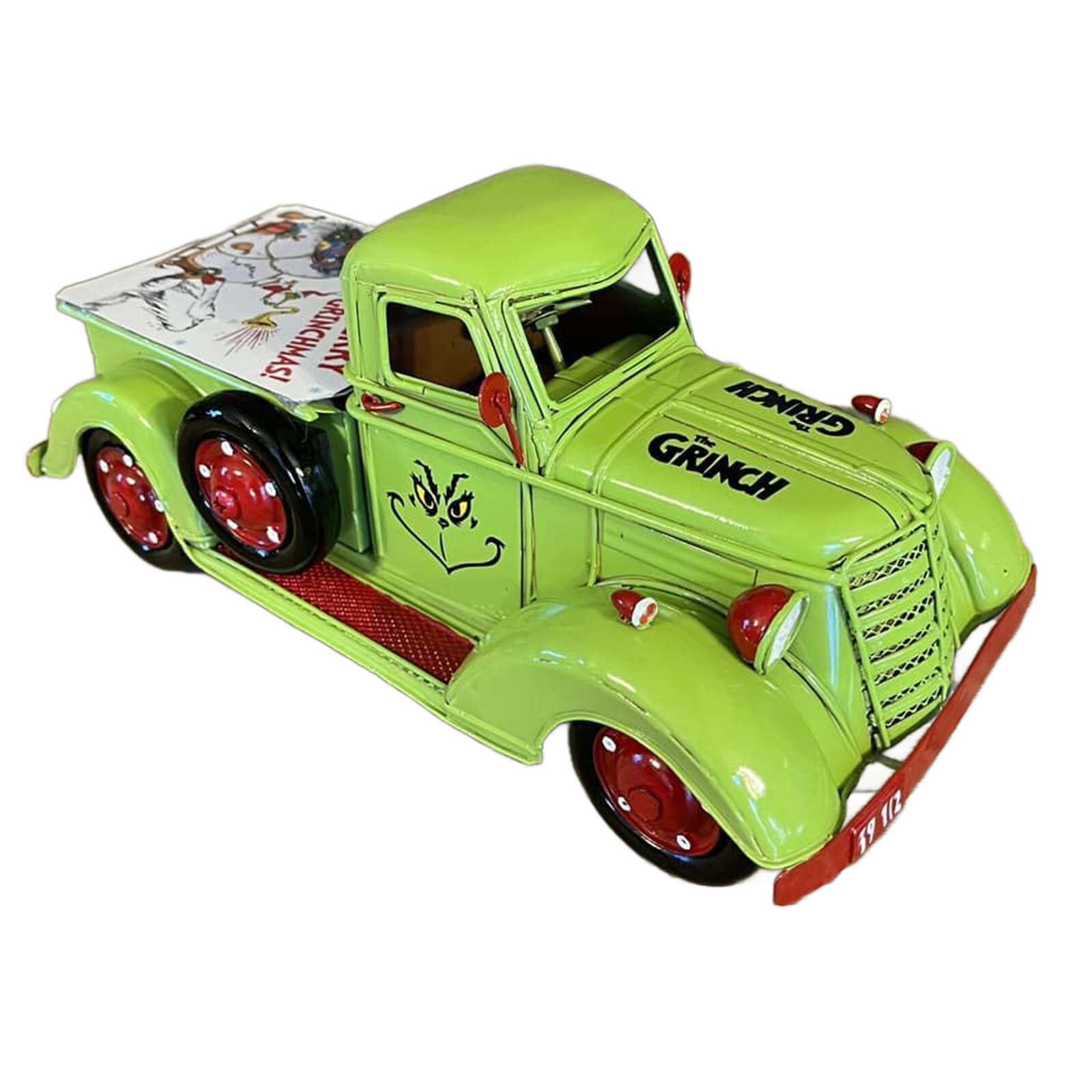 Farm Truck Christmas Centerpiece Small Truck Decor Farm Green Pickup Truck Xmas