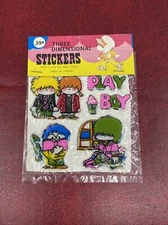Vintage Three Dimensional /Puffy Sticker Sealed￼Package