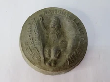 Antique Vintage National Lead Company Dutch Boy Solder 3lb Paperweight