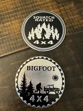Sasquatch Rated 4X4 DEFECT Fender Badge for JEEP WRANGLER YJ JL JK JT emblem USA