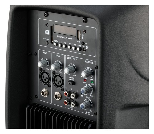 Cassa Altoparlante Attiva 2 Vie PA DJ Diffusore Amplificata Bluetooth 12'' 600W - Foto 7 di 9