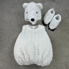 Underwraps Polar Bear Belly Halloween Costume Toddler Medium 18-24 Months White