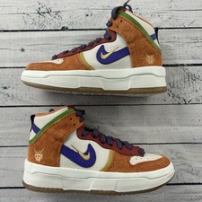 New Nike Dunk HI Up PRM White Canyon Purple Orange DQ5012-133 Women's 5.5