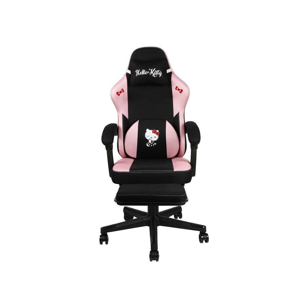 Chaise gaming KONIX Hello Kitty fauteuil bureau rose inclinable 150