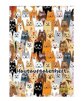 Online Hausaufgabenheft A5 Fluffy Cats