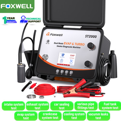 FOXWELL ST2000 EVAP Turbo Smoke Machine Built-in Air Pump Adjustable Pressure