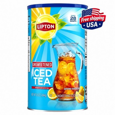 Lipton Unsweetened Black Tea Iced Tea Mix, 28 Quarts