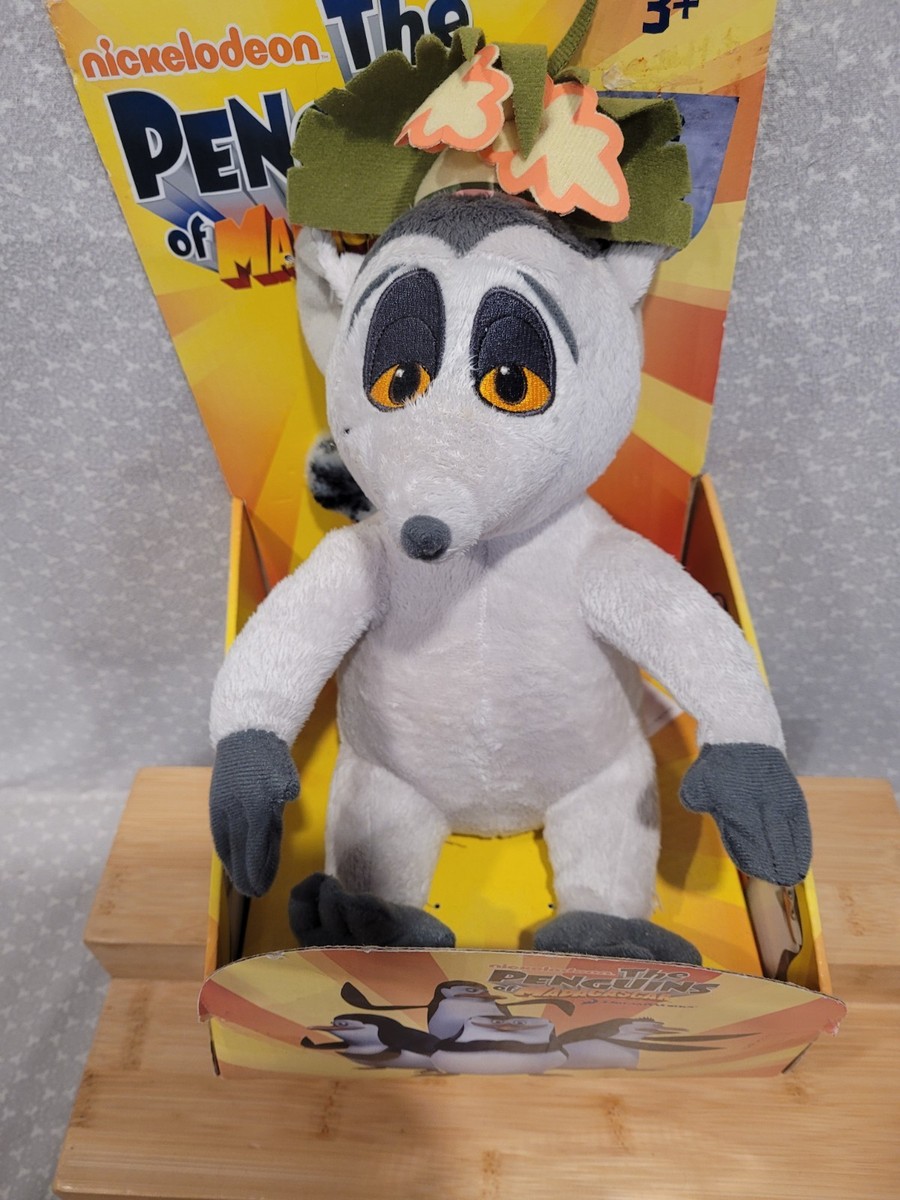 Penguins of Madagascar King Julien Lemur Box Ty Melman Alex Plush
