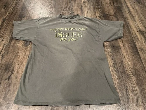 Korn Band T-Shirt Everybodys Got Issues Do You? 1990s vintage concert t-shirt, vintage, size XL, single stitch, B+ condition