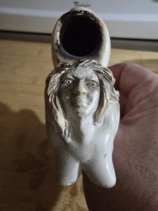 Vintage Estate Sexy Lady Meerschaum Tobacco Pipe Barely Used