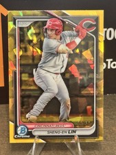 2024 Bowman Draft Sapphire Sheng-En Lin RC Top Prospect Reds
