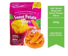 Rebanadas de batata con miel secas