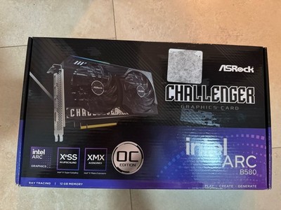 ASRock Challenger Arc B580 12GB GDDR6 PCI Express 4.0 x8 ATX Graphics Card B580