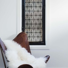 Privacy Window Film Stained Glass with Textured Leaded Glass Pattern for Bath...