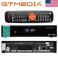 US HD Sat DVB-S/S2/S2X Satellite Receiver FTA H.265 Sat TV Box For KU/C Sat Dish
