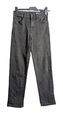 M&S the Harper Cigarette Jeans schwarz hoher Bund UK 8 kurz 28 Taille 25 Bein
