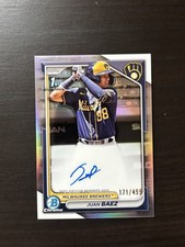 Juan Baez 2024 Bowman Chrome Prospects 1st Autograph Refractor /499 #CPA-JBA RC