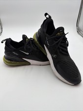 Nike Air Max 270 Mens Black Volt Green Runnin...
