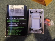 Lightolier Sunrise slide incandescent slide dimmer ZP1000-W 1000W  120V