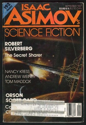ISAAC ASIMOV'S SCIENCE FICTION Robert Silverberg Nancy Kress Tom Maddox 9 1987