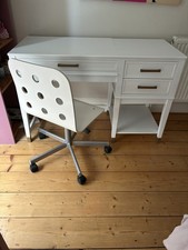 Desk With Rising Top To Use Sitting Or Standing. White. Very good condition
