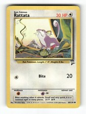 1995 rattata pokemon card value 1999 - 1st Edition Shadowless Common Card Type Rattata [1st Edition] #66 Prices