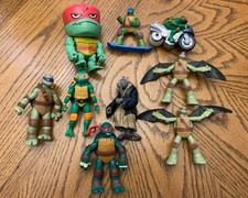 Teenage Mutant Ninja Turtles Toy Action Figures Lot Of 9 TMNT