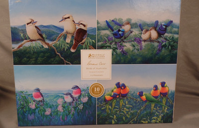 Maxwell & Williams Birds of Australia x4 Cork Back Coasters Katherine Castle