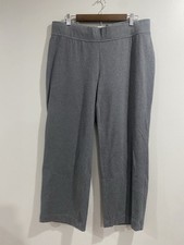 Lands End Starfish Straight Pants Women's XL Petite Gray Comfort