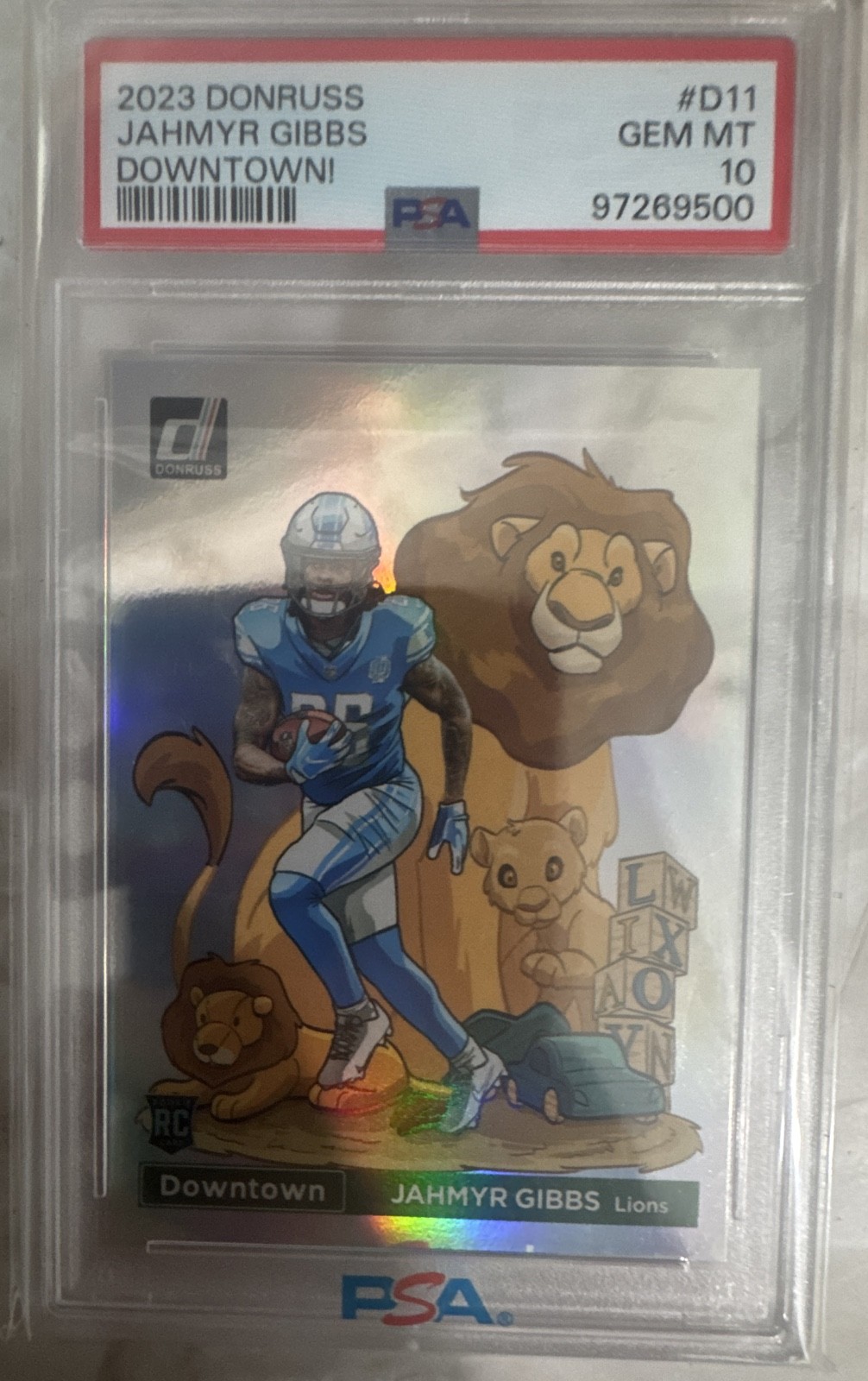 Jahmyr Gibbs Panini Donruss Downtown #D11 Base