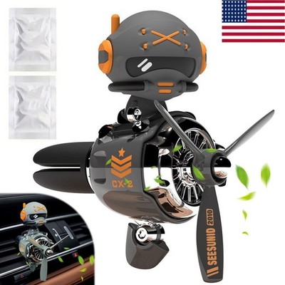 Car Air Freshener -  Pilot Bear Propeller Air Freshener - Car Odor Eliminator US