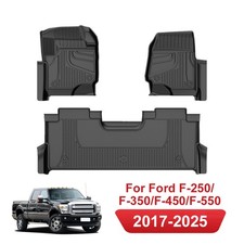 3d Rubber Floor Mats For Ford F-250f-350f-450f-550 Supercrew Cab 2017-2025