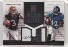2012 Panini Momentum Prime 35/49 Brandon Weeden Justin Blackmon #5 0q3