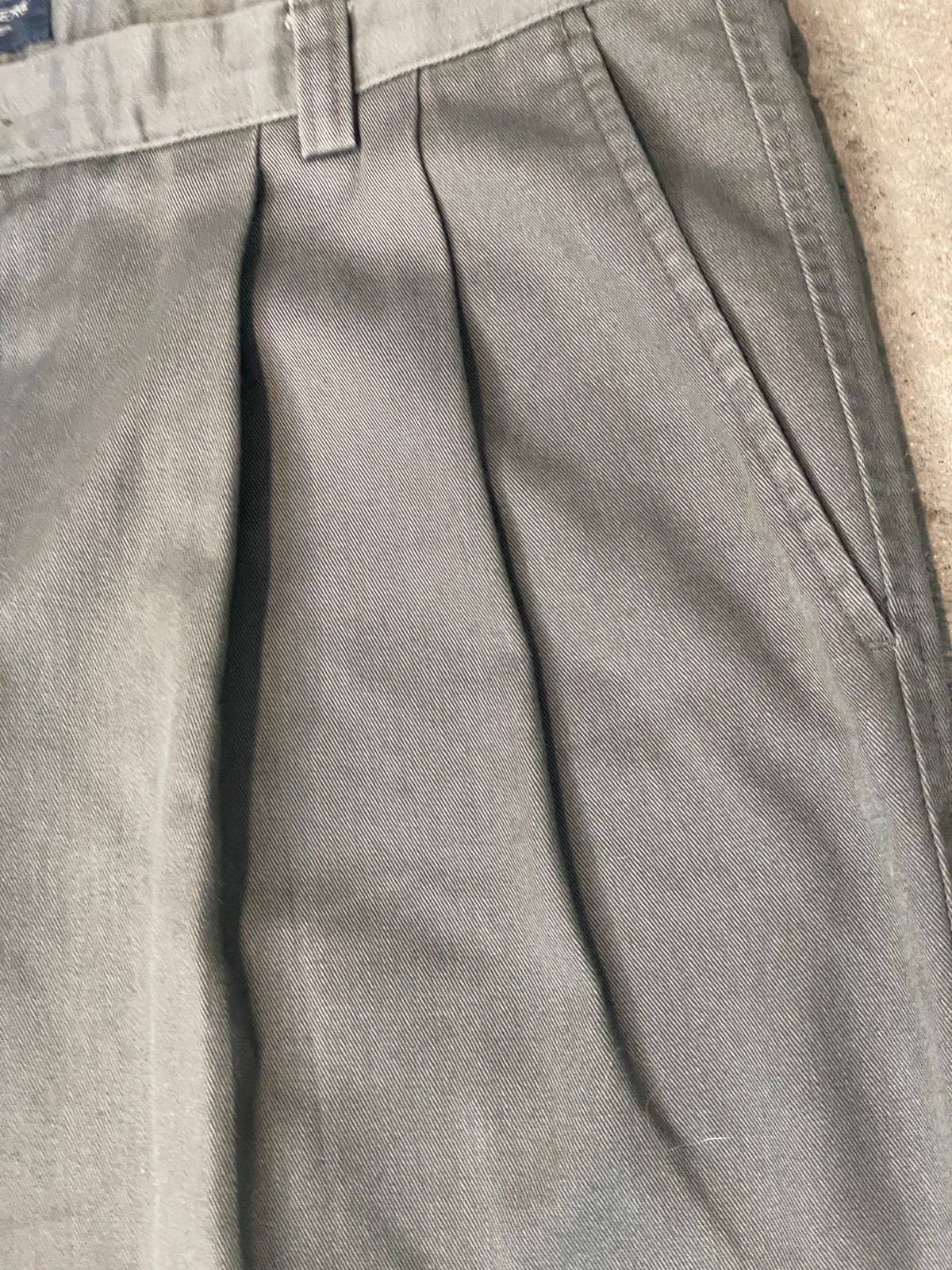 Dockers Pleated Dress Pants Men 38x34 Gray Cotton Relaxed Preppy Classic NWT New thumbnail 6