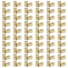 120 Pcs Threaded Heat Set Inserts M6x6x4mm Brass Knurled Insert Tip Nut