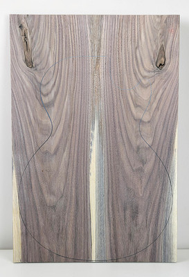 Walnut Carve Top - Bookmatched - Glued Up - Luthier Wood 21'' x 14-1/8'' x 1-1/16''