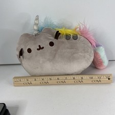 Pusheen Cat Unicorn Plush Pusheenicorn Gray Gund 12" Stuffed Animal 2015 read 
