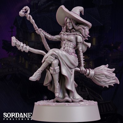 Half Orc Witch - Pose 2 | Sordane Publishing | D&D Miniature