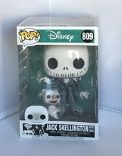 Funko Pop! "Figura de vinilo de 10"" Disney Jack Skellington With Zero #809"
