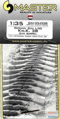 MASGM35008 1:35 Master Model German 2cm L/50 Kwk 38 Gun Barrel