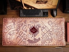 Harry Potter Marauder's Map Desk Mat. 30cm x 79cm long. Non Slip Rubber Base NEW