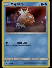 Carta Pokemon Magikarp Holo comune detective Pikachu 8/18 Water Holo