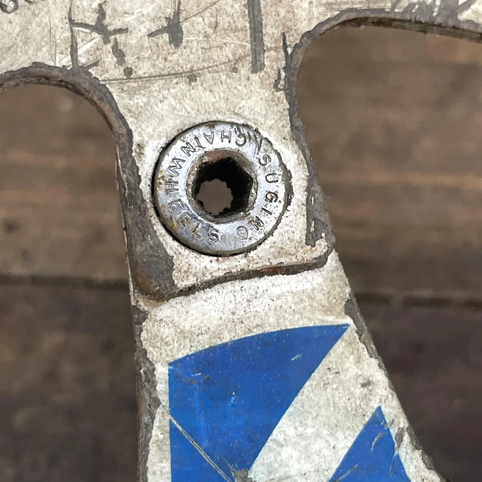 Plato de acero con piñón Sugino BMX vintage 43T azul Japón pernos de rueda dentada años 80 Foto 4 de 4