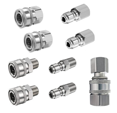 #ad 3 8 Quick Connect FittingsPressure Washer Quick Connect KitStainless Steel ... $20.72