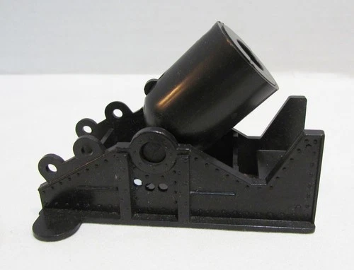 MARX BLUE AND GRAY PLAYSET BLACK HARD PLASTIC FIRING MORTAR W/ MECHANISM VINTAGE