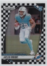 2024 Panini Prizm Rookies Black & White Checker Prizm Jaylen Wright #348 13ab
