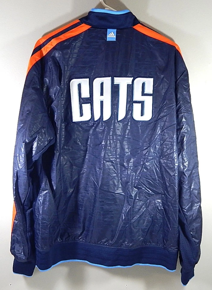 Charlotte Bobcats Adidas NBA Team Issued Reversible Warm Up Jacket Blue XL +2" - Image 2 of 4