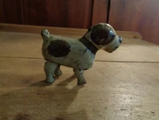 Vintage Japan Working Wind Up Walking Dog Tin Lithograph Toy