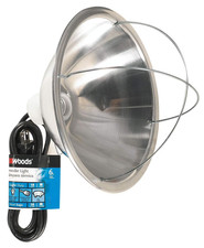 NEW Woods Brooder Light Heat Lamp 10.5" Reflector Bulb Guard 6' Cord 300W 0165