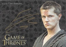 Game of Thrones Valyrian Steel Autograph Card Eugene Simon